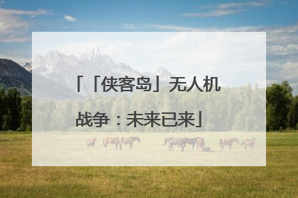 「侠客岛」无人机战争：未来已来