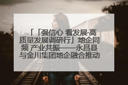 「强信心 看发展·高质量发展调研行」地企同频 产业共振——永昌县与金川集团地企融合推动重大项目建设