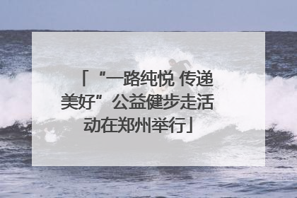 “一路纯悦 传递美好”公益健步走活动在郑州举行