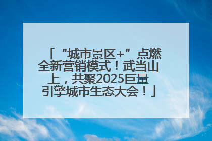 “城市景区+”点燃全新营销模式！武当山上，共聚2025巨量引擎城市生态大会！