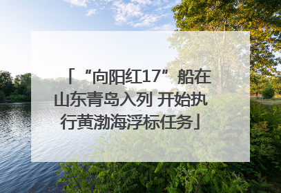 “向阳红17”船在山东青岛入列 开始执行黄渤海浮标任务