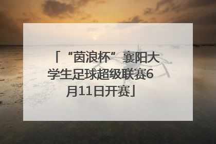 “茵浪杯”襄阳大学生足球超级联赛6月11日开赛