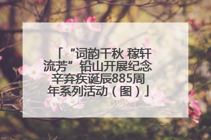 “词韵千秋 稼轩流芳”铅山开展纪念辛弃疾诞辰885周年系列活动（图）
