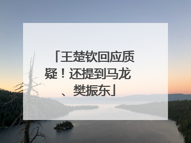 王楚钦回应质疑！还提到马龙、樊振东