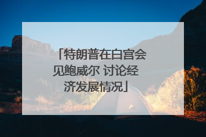 特朗普在白宫会见鲍威尔 讨论经济发展情况