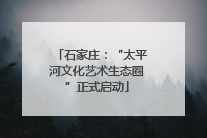 石家庄：“太平河文化艺术生态圈”正式启动