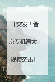 突发！普京专机遭大规模袭击