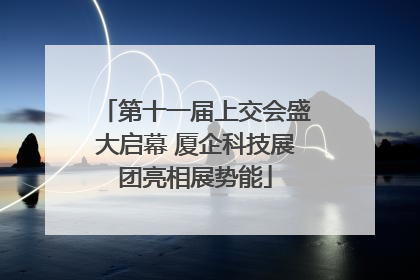 第十一届上交会盛大启幕 厦企科技展团亮相展势能