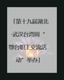 第十九届湖北·武汉台湾周“鄂台职工交流活动”举办