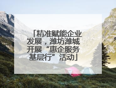 精准赋能企业发展，潍坊潍城开展“惠企服务基层行”活动