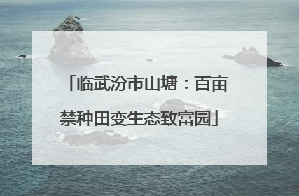 临武汾市山塘：百亩禁种田变生态致富园