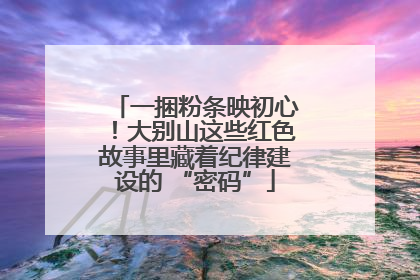 一捆粉条映初心！大别山这些红色故事里藏着纪律建设的 “密码”