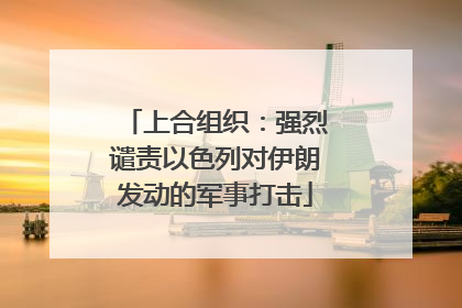 上合组织：强烈谴责以色列对伊朗发动的军事打击