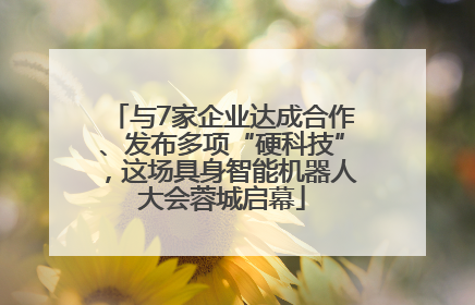 与7家企业达成合作、发布多项“硬科技”，这场具身智能机器人大会蓉城启幕