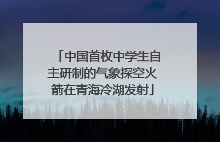 中国首枚中学生自主研制的气象探空火箭在青海冷湖发射