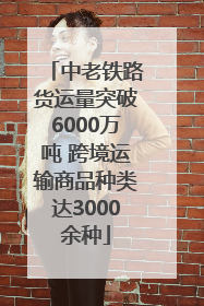 中老铁路货运量突破6000万吨 跨境运输商品种类达3000余种