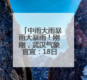 中雨大雨暴雨大暴雨！刚刚，武汉气象官宣：18日入梅！