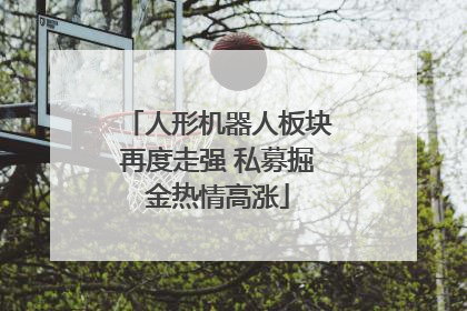 人形机器人板块再度走强 私募掘金热情高涨