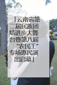云南省第二届民族团结进步大舞台暨第八届“农民工”专场惠民演出启幕