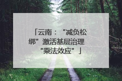 云南：“减负松绑”激活基层治理“乘法效应”