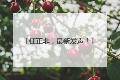 任正非，最新发声！