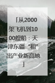 从2000架飞机到1000艘船：天津东疆“租”出产业新高地