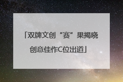 双牌文创“赛”果揭晓 创意佳作C位出道