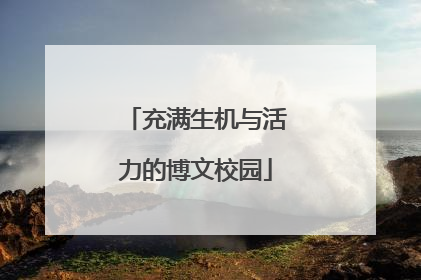 充满生机与活力的博文校园