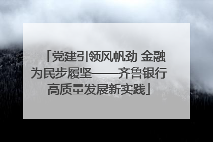 党建引领风帆劲 金融为民步履坚——齐鲁银行高质量发展新实践