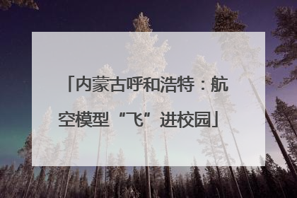 内蒙古呼和浩特：航空模型“飞”进校园