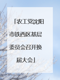 农工党沈阳市铁西区基层委员会召开换届大会