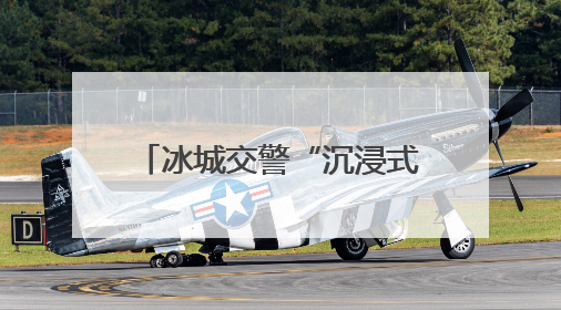 冰城交警“沉浸式体验”宣传安全