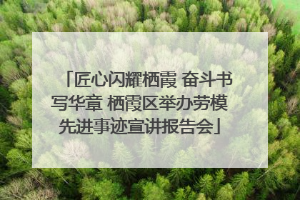 匠心闪耀栖霞 奋斗书写华章 栖霞区举办劳模先进事迹宣讲报告会