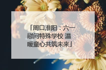 周口淮阳：六一慰问特殊学校 温暖童心共筑未来
