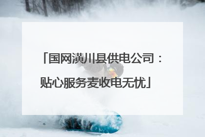 国网潢川县供电公司：贴心服务麦收电无忧