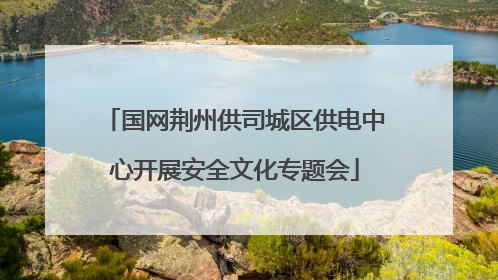 国网荆州供司城区供电中心开展安全文化专题会