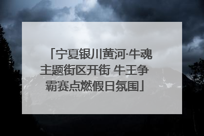 宁夏银川黄河·牛魂主题街区开街 牛王争霸赛点燃假日氛围