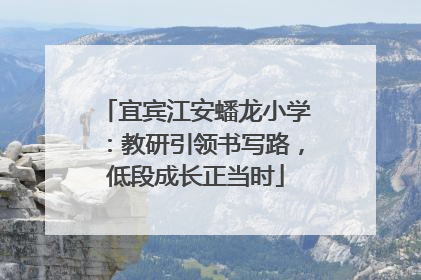 宜宾江安蟠龙小学：教研引领书写路，低段成长正当时