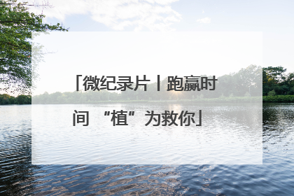 微纪录片丨跑赢时间 “植”为救你