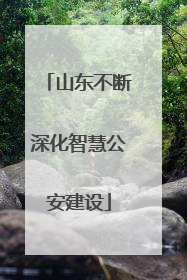 山东不断深化智慧公安建设