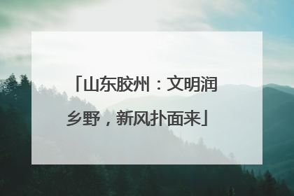 山东胶州：文明润乡野，新风扑面来