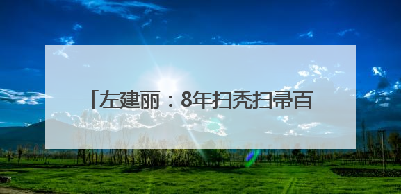 左建丽：8年扫秃扫帚百余把 用汗水给城市添彩