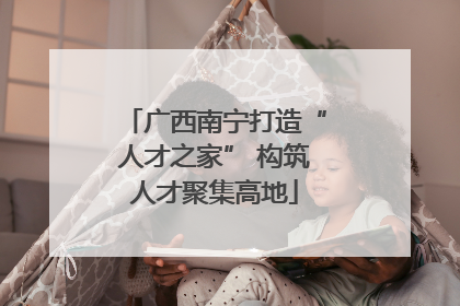 广西南宁打造“人才之家” 构筑人才聚集高地