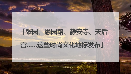 张园、愚园路、静安寺、天后宫……这些时尚文化地标发布