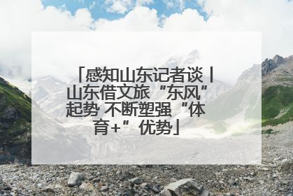 感知山东记者谈丨山东借文旅“东风”起势 不断塑强“体育+”优势
