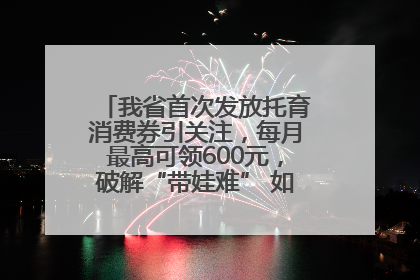 我省首次发放托育消费券引关注，每月最高可领600元，破解“带娃难” 如何不负所“托”？