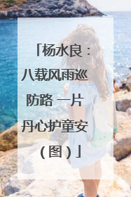 杨水良：八载风雨巡防路 一片丹心护童安（图）