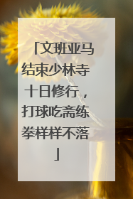 文班亚马结束少林寺十日修行，打球吃斋练拳样样不落