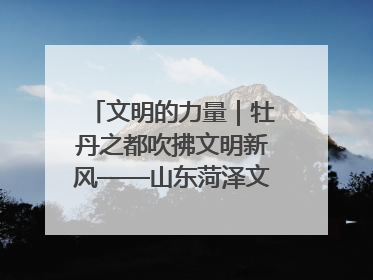 文明的力量｜牡丹之都吹拂文明新风——山东菏泽文明创建一线见闻