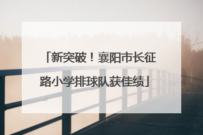 新突破！襄阳市长征路小学排球队获佳绩